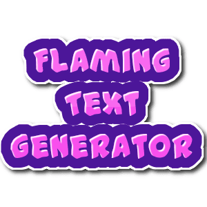 flaming text generator